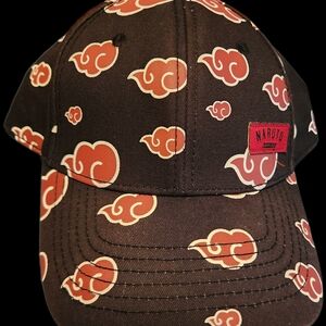 Naruto Black Cap with Red Akatsuki Clouds